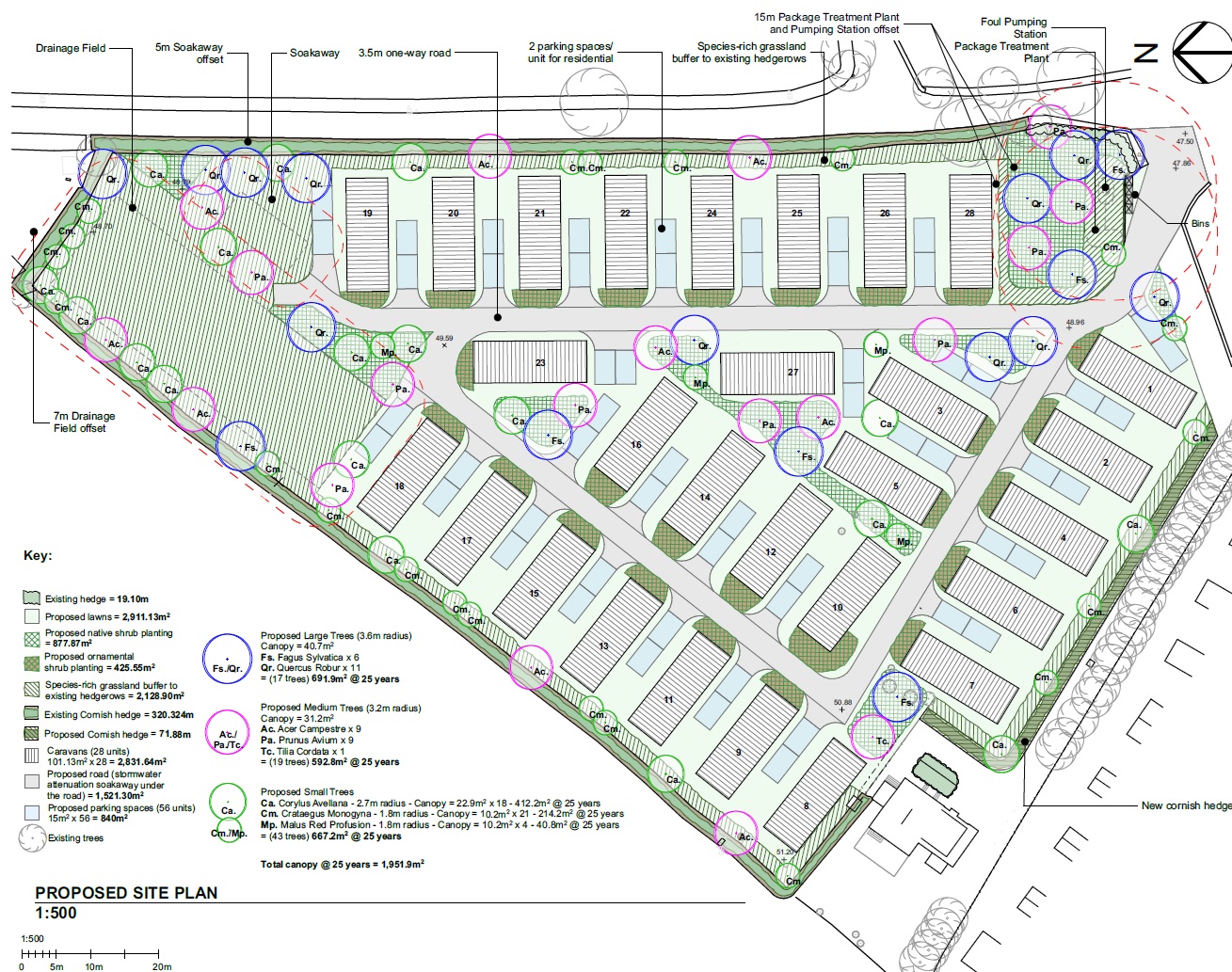Camping Caradon Plan